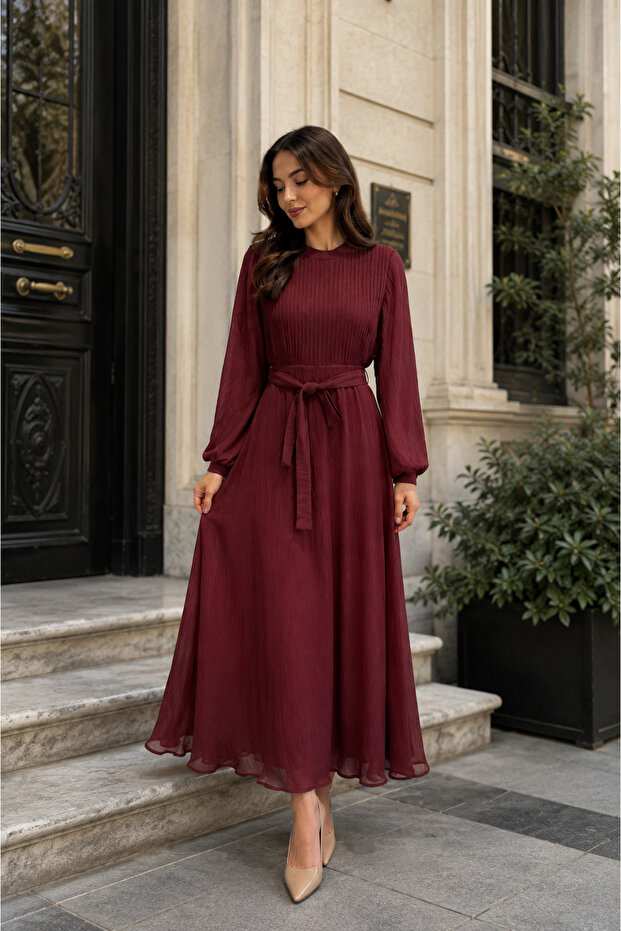 Pleated Detailed Dress