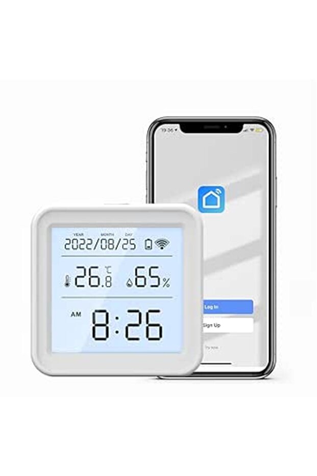 WiFi Temperature Humidity Sensor Tuya Smart Wireless Indoor Hygrometer Thermometer Detector