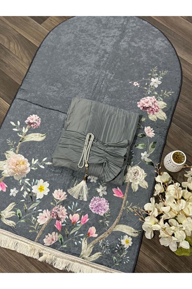 Multi Color Prayer Mat Set with Prayer Sheet