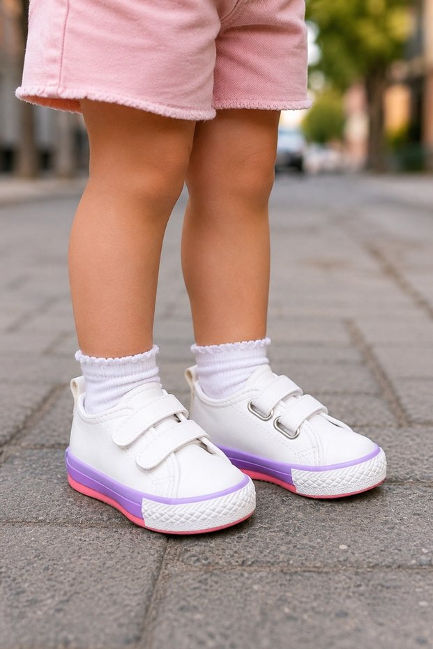 Boy's Lightweight Anatomical Sole Skin Sports Shoes Sneaker