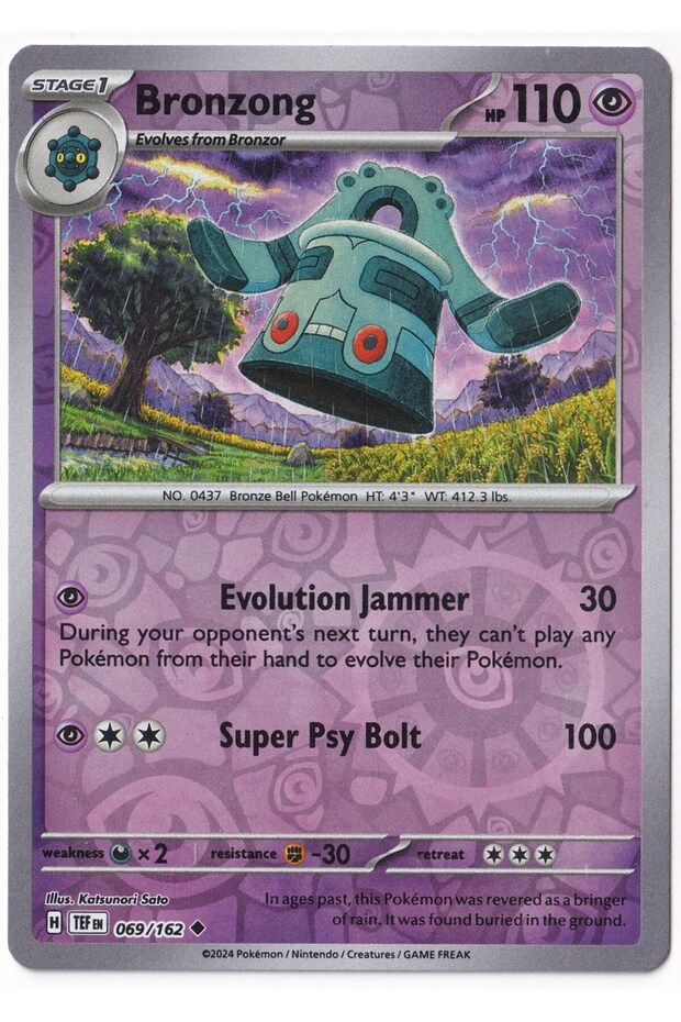 Bronzong [Reverse Holo] 069/162 - Temporal Forces - Card (Mint)