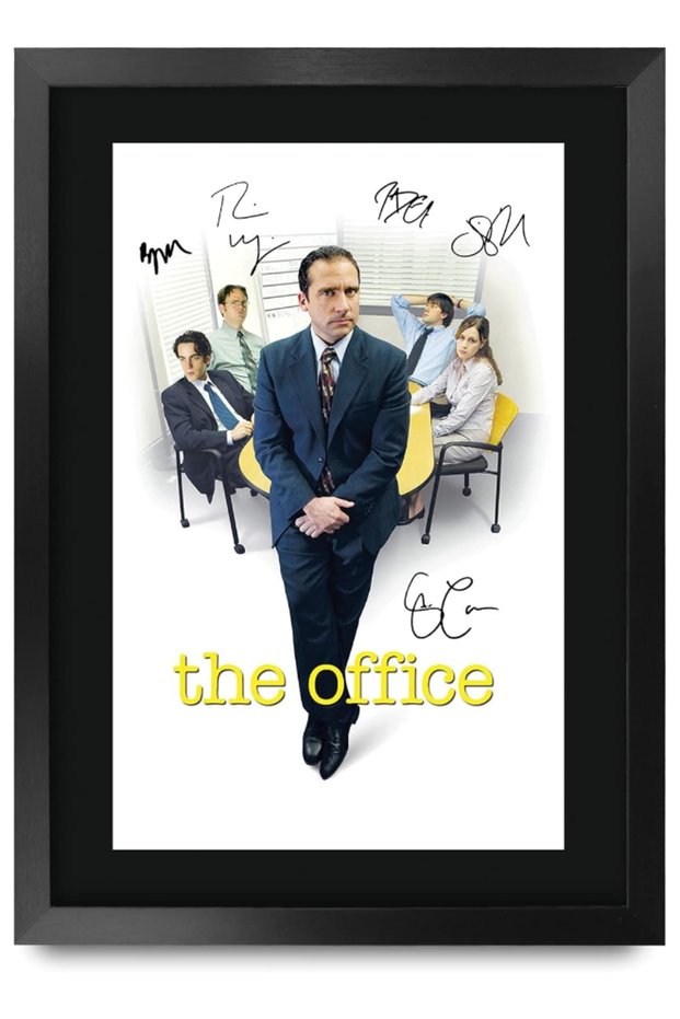 A3 FR The Office US Steve Carrell Gifts Printed Signed Autograph Picture for TV Memorabilia Fans - A3 Framed