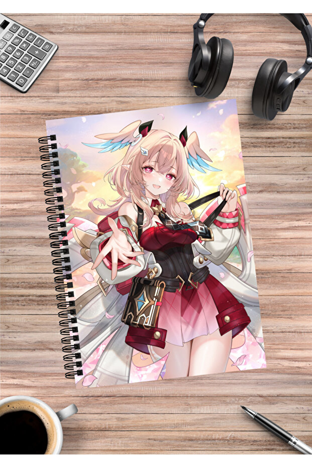 Genshin Impact Anime Spiral Notebook A5 (50 Sheets)