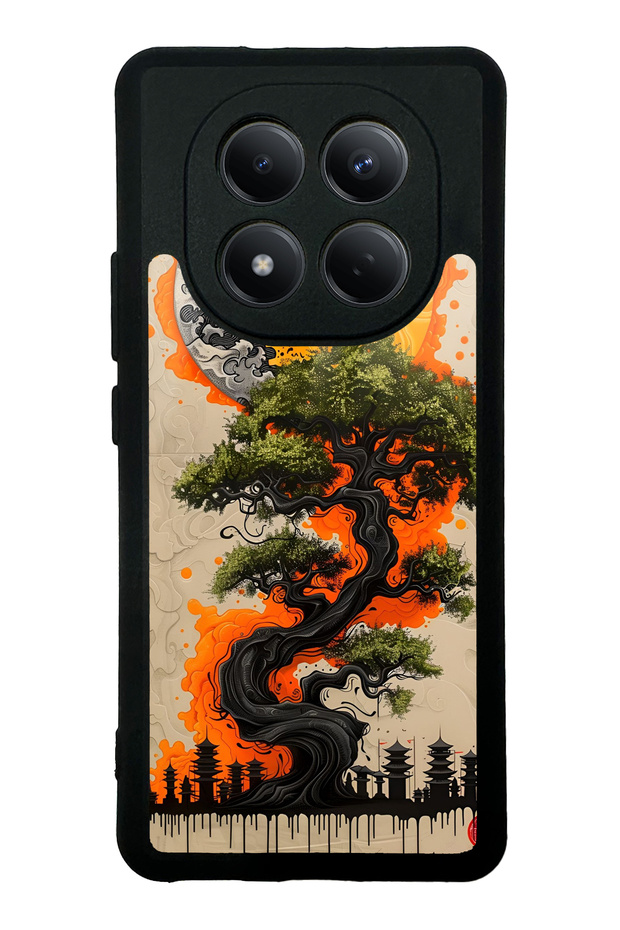 Xiaomi Redmi Note 15 4g Glossy Phone Case with Pagoda Silhouette Design