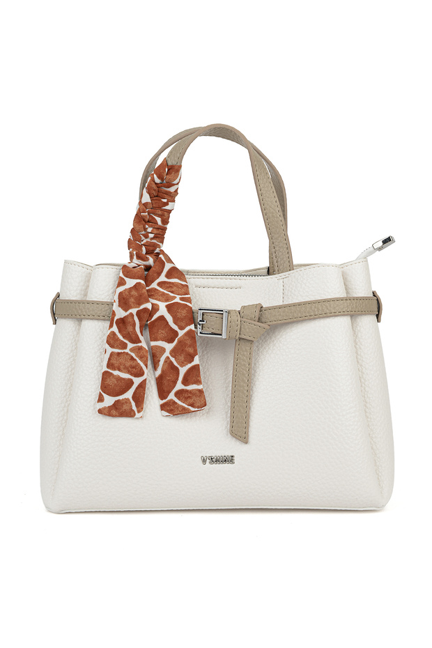 , Women's Shoulder and Hand Bag 161979Z3135 White-Sand