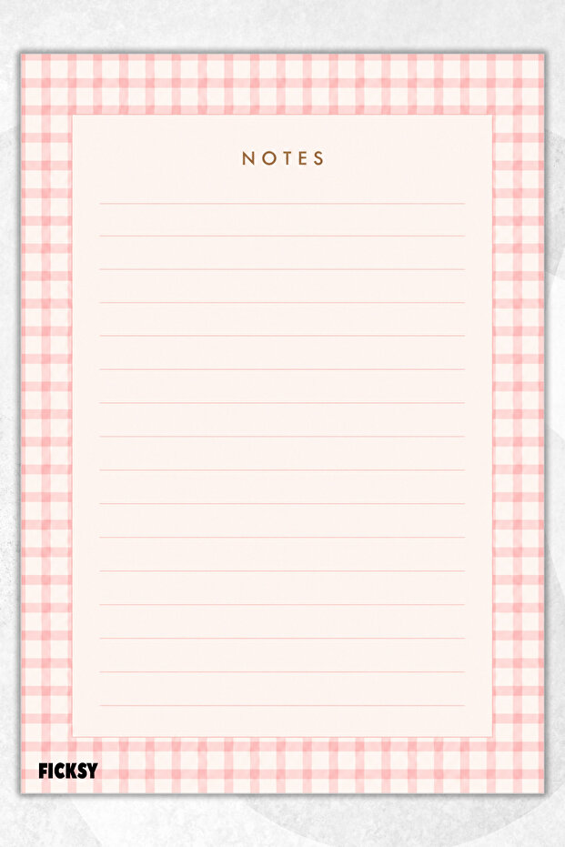 A5 Notepad Lined Notebook - 50 Sheets - Memopad - Notepad - Notepad - Note Paper - 1