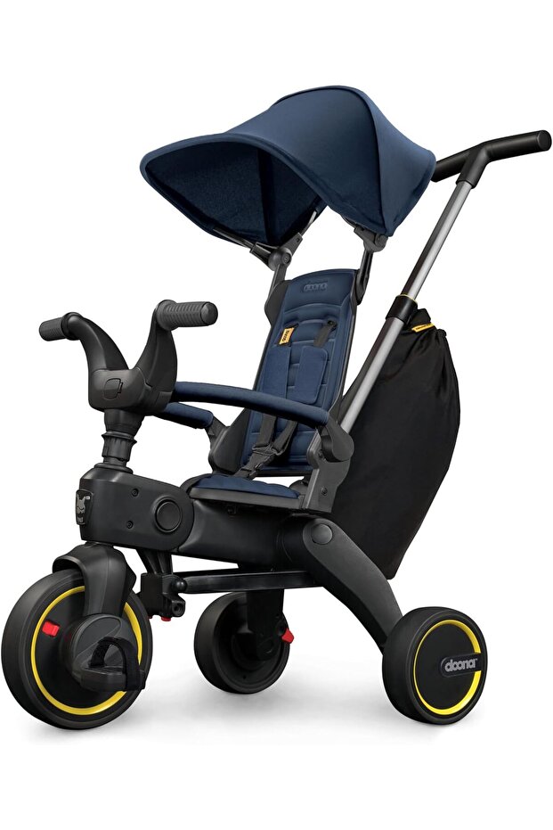 Liki Trike S3 Foldable Tricycle for Toddlers – Deep Blue | Compact, Lightweight Travel Trike