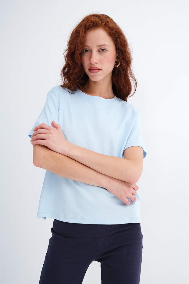 Crew Neck Basic T-Shirt P1904 - 2