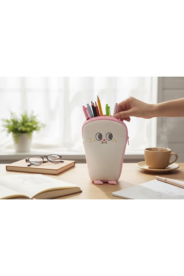 Plush Pencil Bag Single Compartment