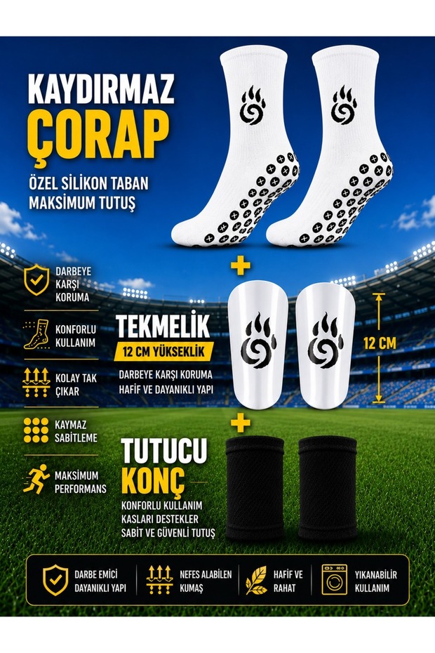 Professional Anti-Slip Socks, Shin Guard 12 Cm, Shin Guard 1.6 Cm. Shin Guard Holder with Non-Slip Silicone Base, Pro Football Sock, Towel Sole, Furbol Leggings Sock, Shin Guard, Shin Guard Holder