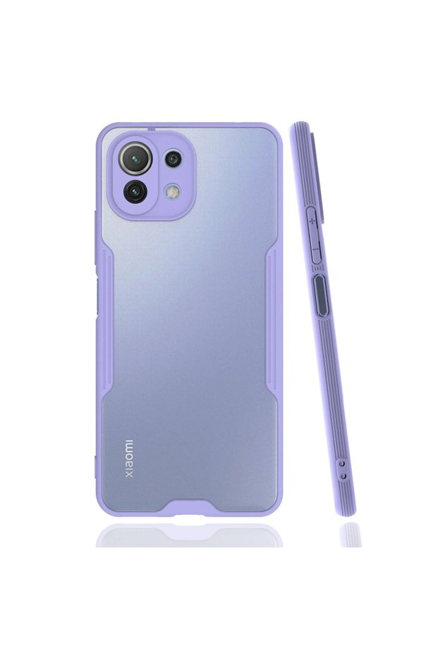 حافظة هاتف Xiaomi Mi 11 Lite من السيليكون البلاتيني - أرجواني