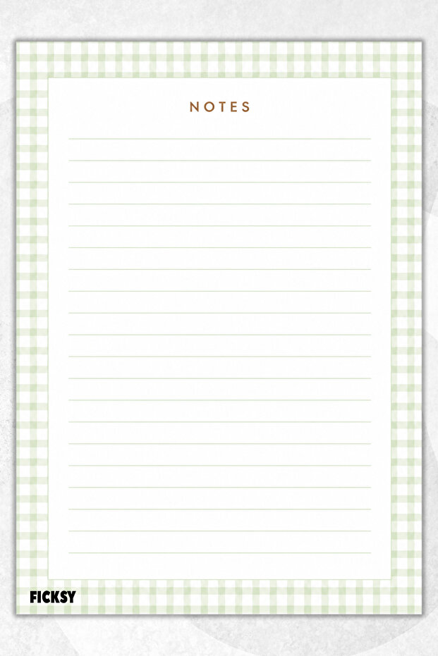 A4 Notepad Lined Notebook - 50 Sheets - Memopad - Notepad - Notepad - Note Paper - 1