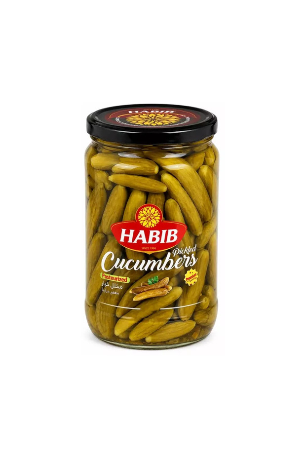 Cucumber Pasteurized Pickled in Glass Jar- 1300ml