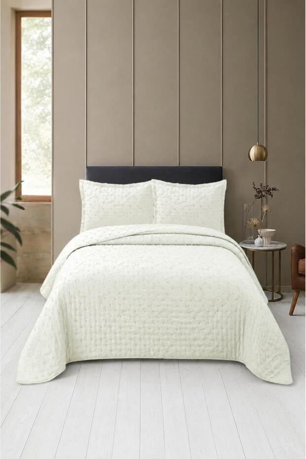 Elanor Fiber Filled Double 240X260 cm Bedspread Cream