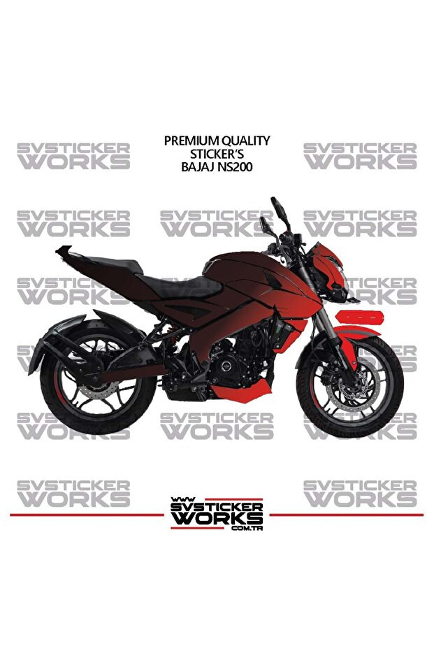 ملصق تزيين BAJAJ NS200 ثنائي اللون، طقم جاهز لتزيين المحرك، عالي الجودة