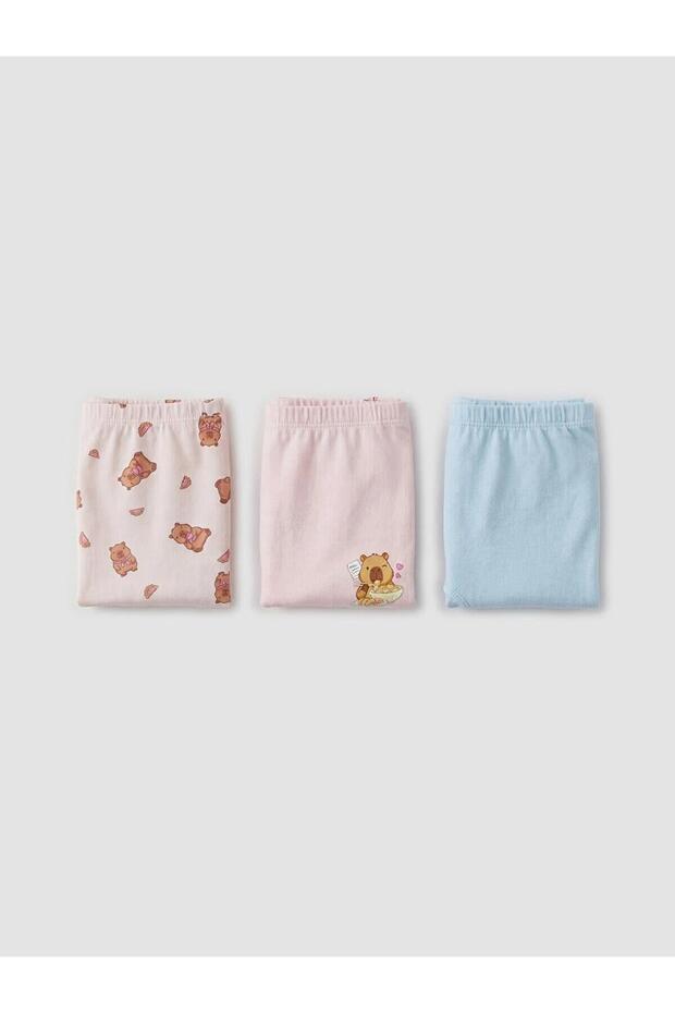 Printed Girls' Boxer Shorts 3-Pack (S6)
