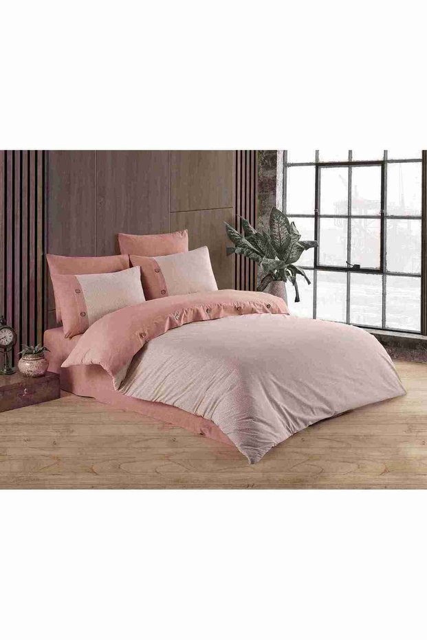 Premium Double Yarn-Dyed 100% Organic Cotton Duvet Cover Set