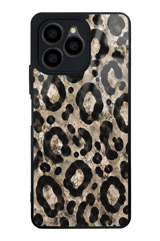 Omix X6 Brown Leopard Design Glossy Phone Case