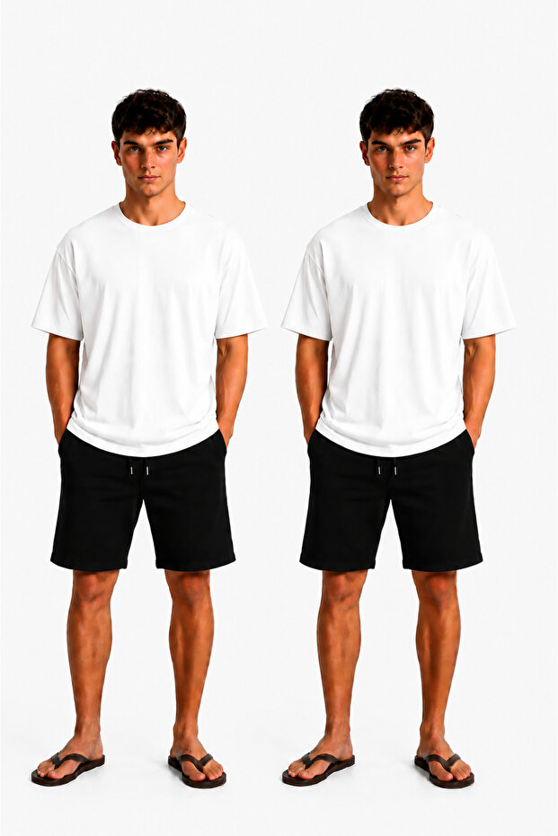 2-Pack Trendy Men's Shorts Offering All-Day Comfort Premium Cotton Shorts