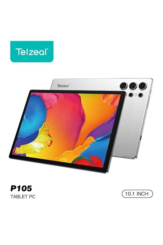 P105 10.1 Inch Android Tablet PC 12GB RAM 512GB ROM 10000mAh Battery Grey