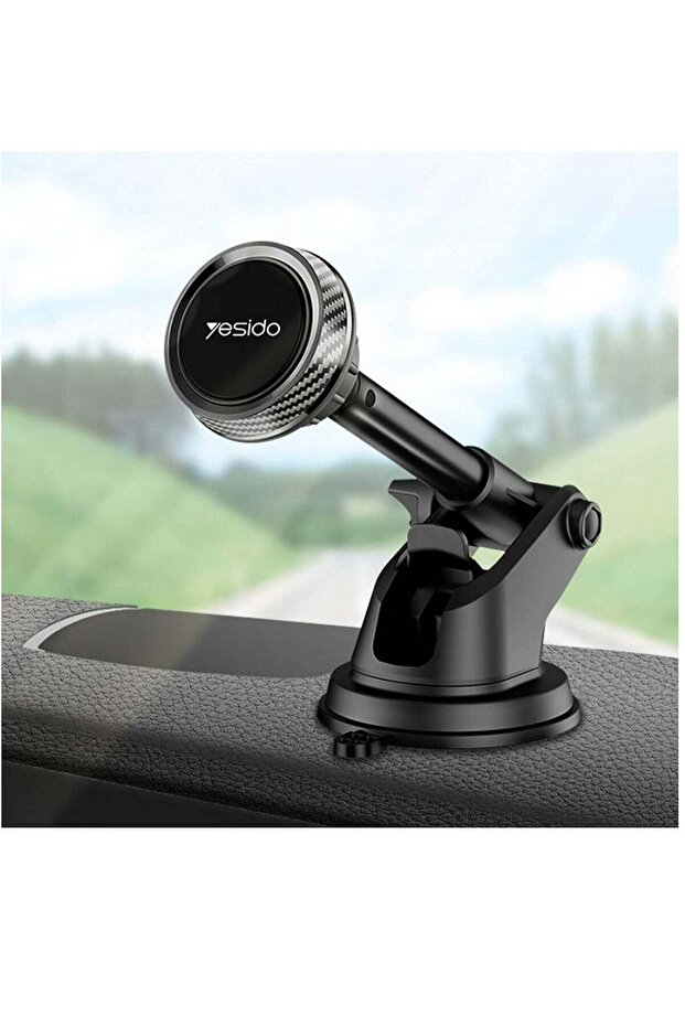 C67 ANGLE ADJUSTABLE TELESCOPIC LONG ARM MOBILE PHONE CAR HOLDER UNIVERSAL MAGNETIC.