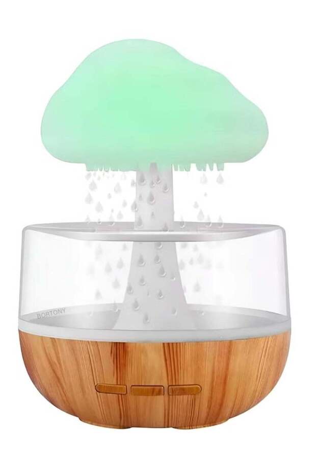 Raining Cloud Humidifier Aromatherapy Essential Oil Diffuser – Cute Mushroom Design