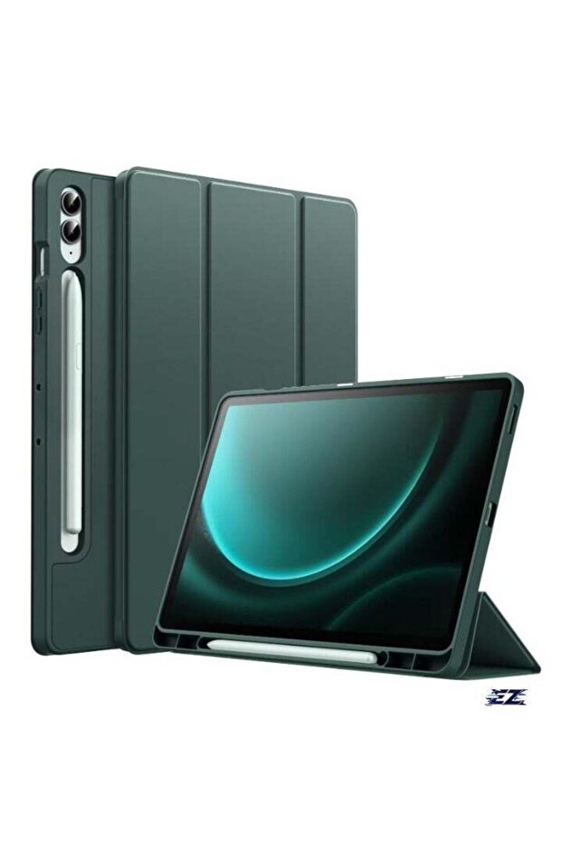 Case for Samsung Galaxy Tab S9 FE+ 12.4-Inch – Soft TPU Tri-Fold Stand Protective Tablet Cover