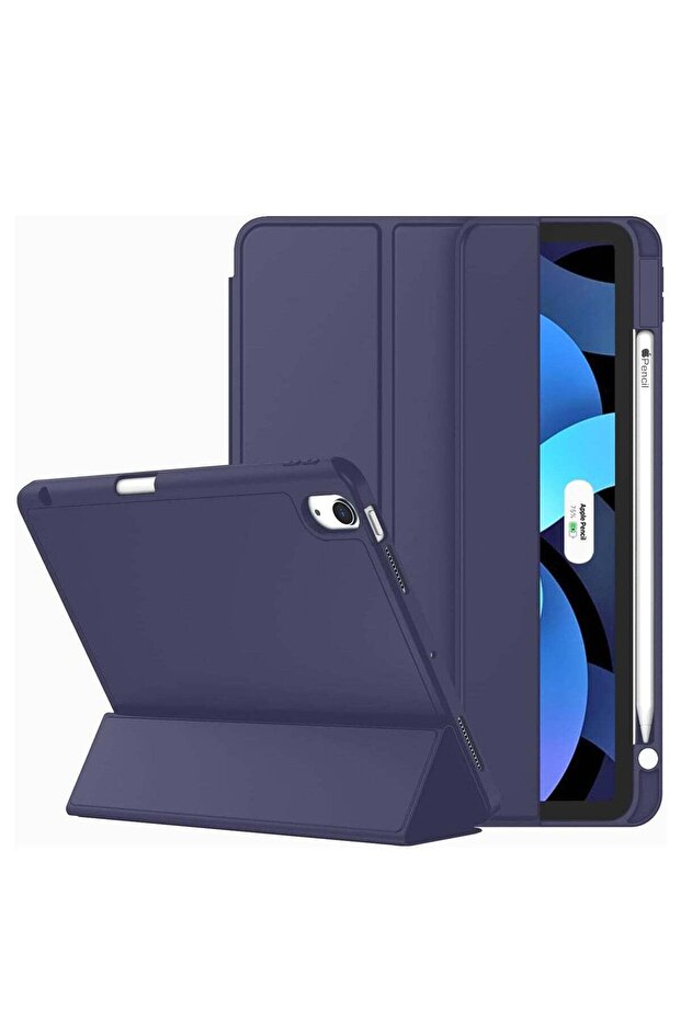 Slim Stand Case for iPad Air 13-Inch M2 (2024) - Navy Blue, Smart Shell