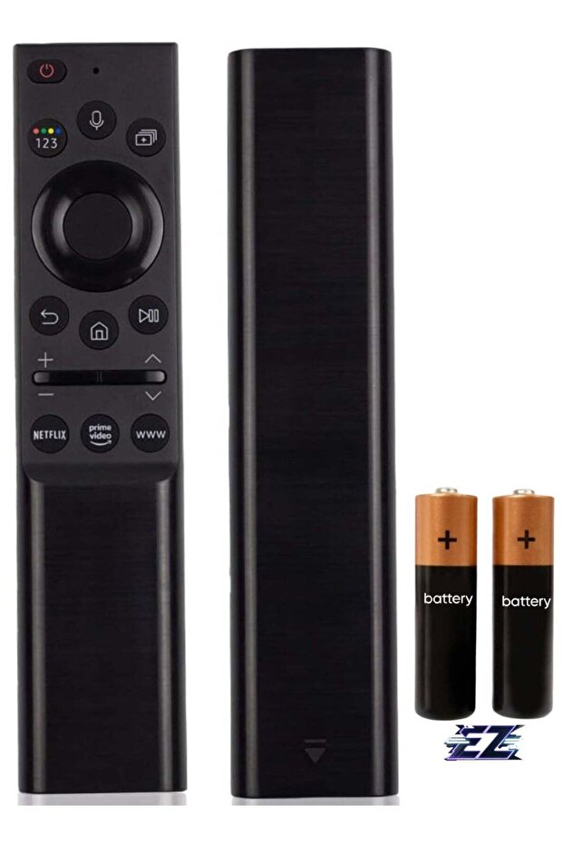 Replacement Voice Remote Control for Samsung Smart TV Includes Netflix, Prime Video and Samsung Internet Shortcut Buttons (BN59-01354A) with battery