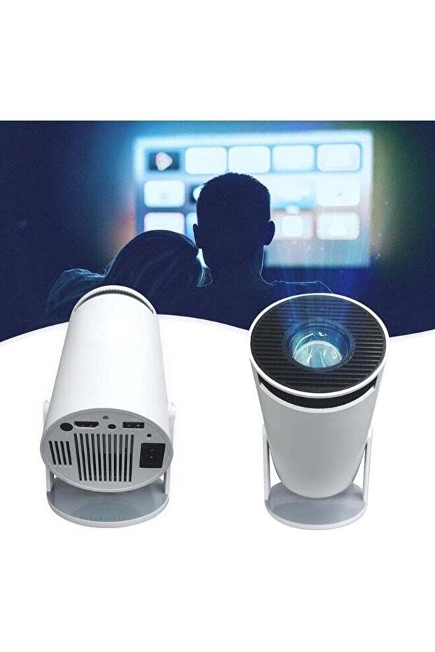 4K Full HD Mini Projector – Smart Portable Projector with 2.4/5G WiFi, Bluetooth 5.0, Auto Keystone, and Android 11