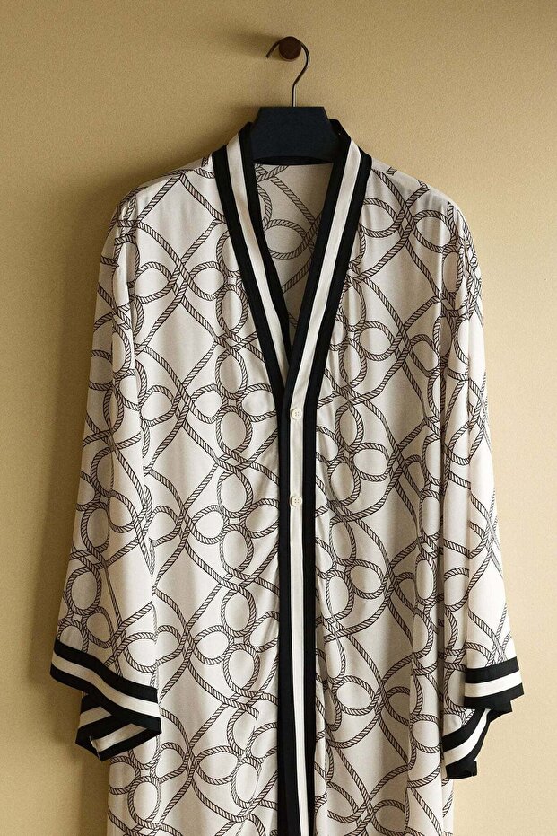 Printed beach kaftan