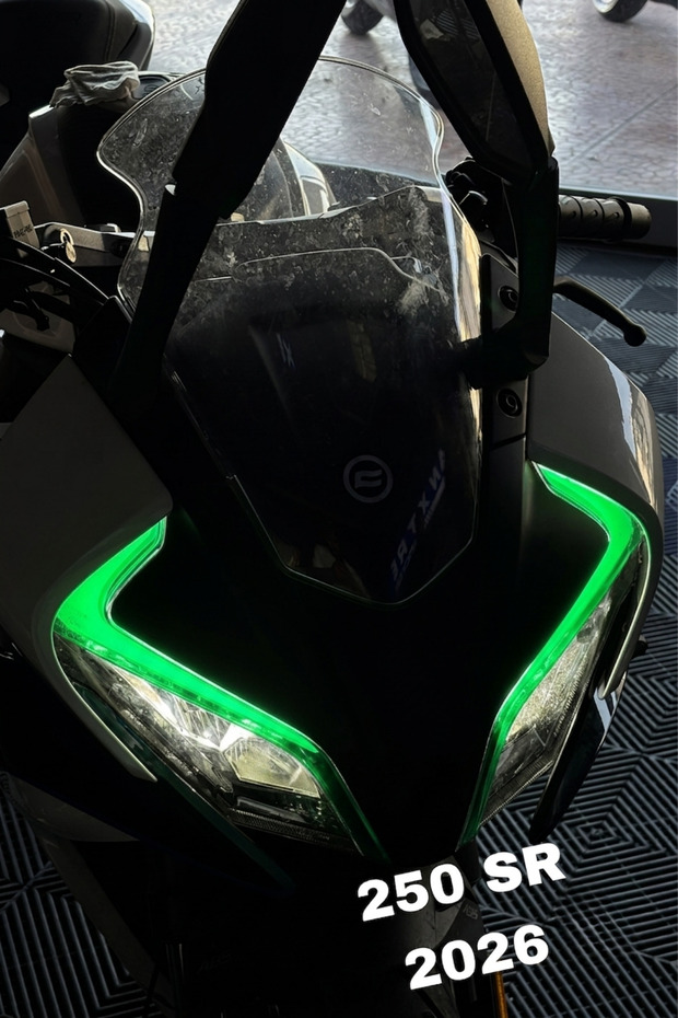 Headlight Design Daytime Led Headlight Film Sticker Set for Cfmoto 250Sr 2026 Model