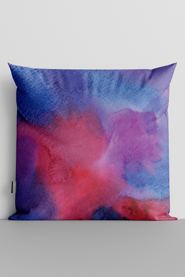 Watercolor Themed Double Sided Digital Printed Throw Pillow Cover - 2781