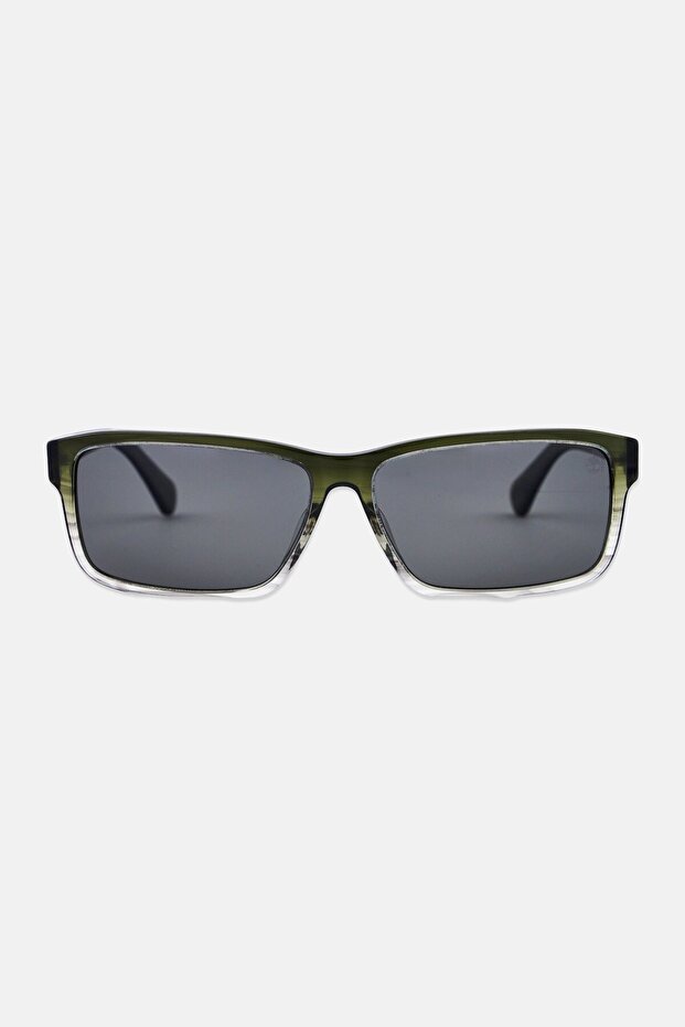 Men TB0005398R67 Rectangular Sunglasses, Green