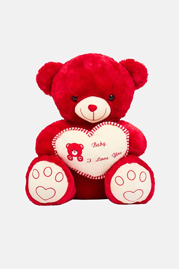 Holding Heart Shape Cuddly Teddy Bear Toy