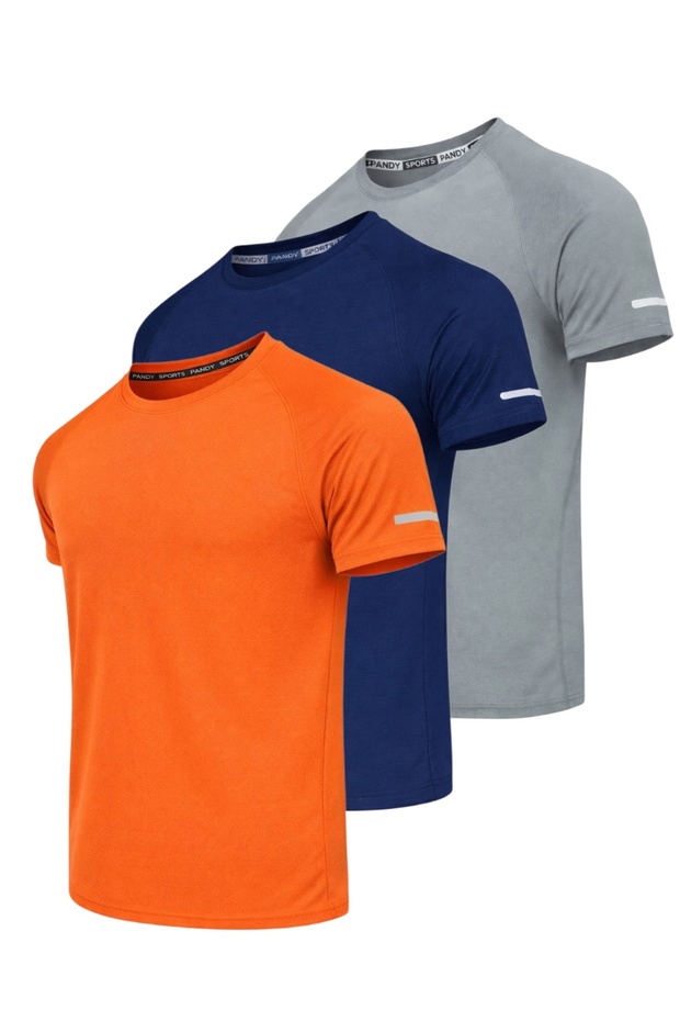 3-Pack of Quick-Dry Athletic Technical Sports T-Shirts
