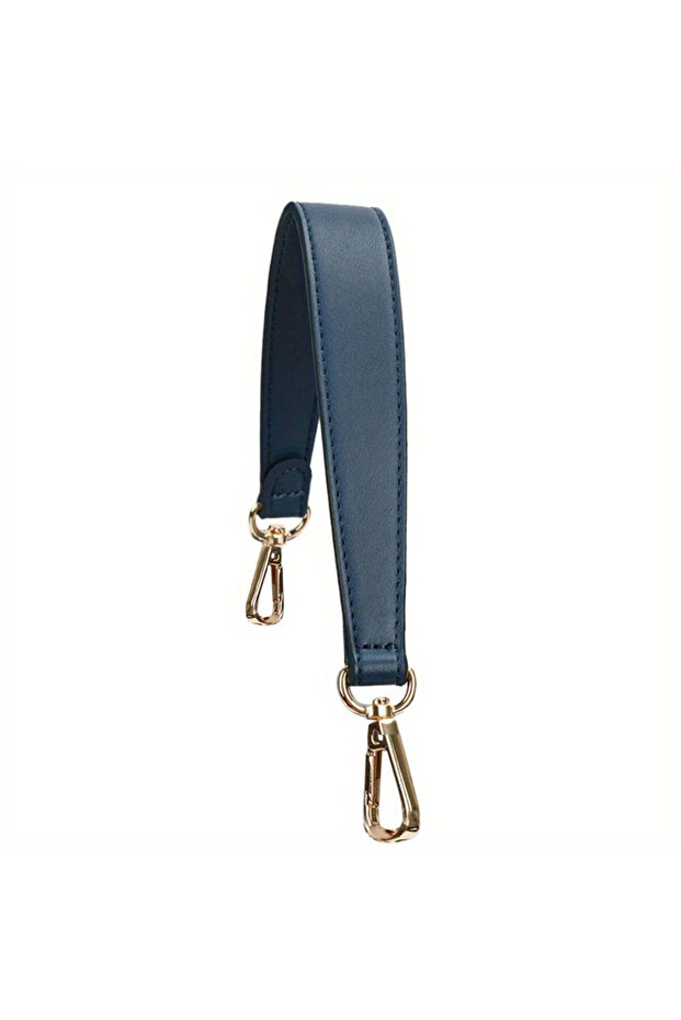 Blue-36cm Artificial Leather Bag Strap Handbags Handles For Handbag Short Bag Strap Purse Strap Gold