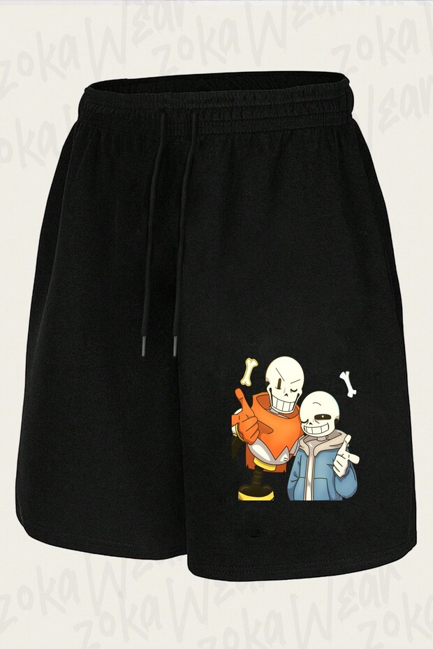 شورت مطبوع بتصميم Undertale Sans v9 للجنسين