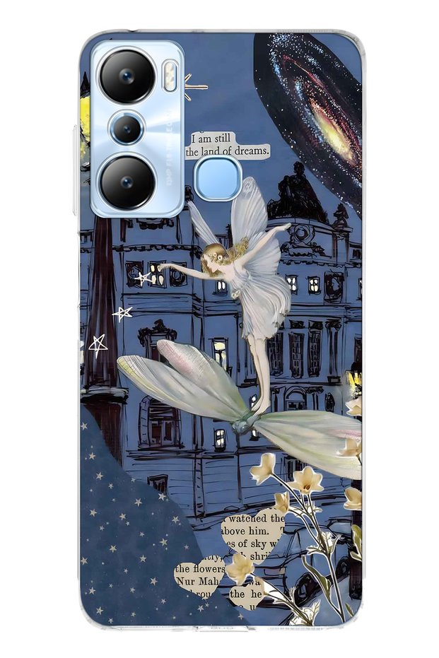 Infinix Hot 20I Compatible Fairy Tale Patterned Transparent Phone Case