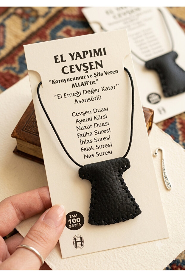 Deri Cevşen Kolye