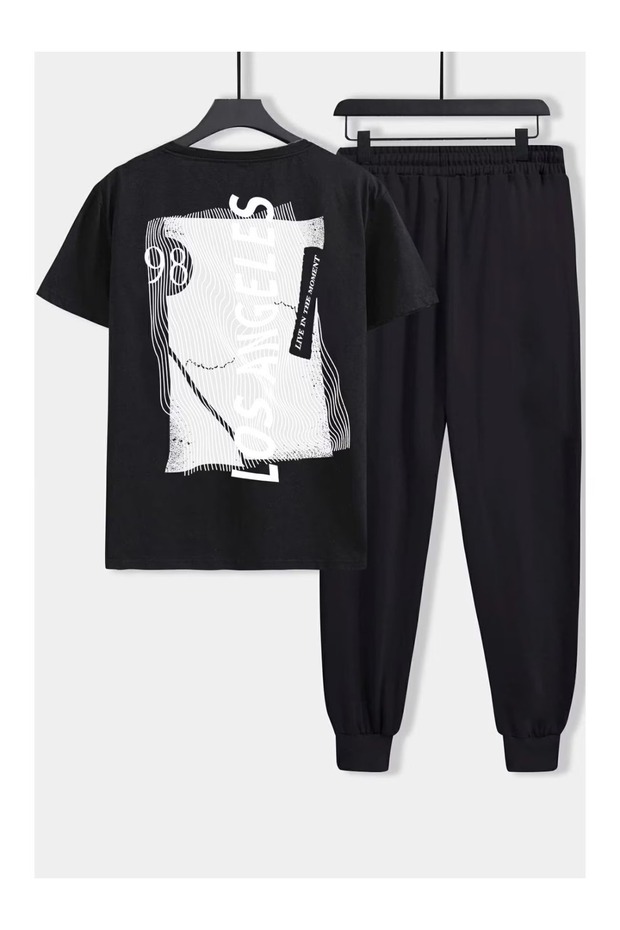 Summer Collection New Arrival T-Shirt & Shorts Set Printed Pattern Lightweight & Cool Fabric for All-Day Comfort