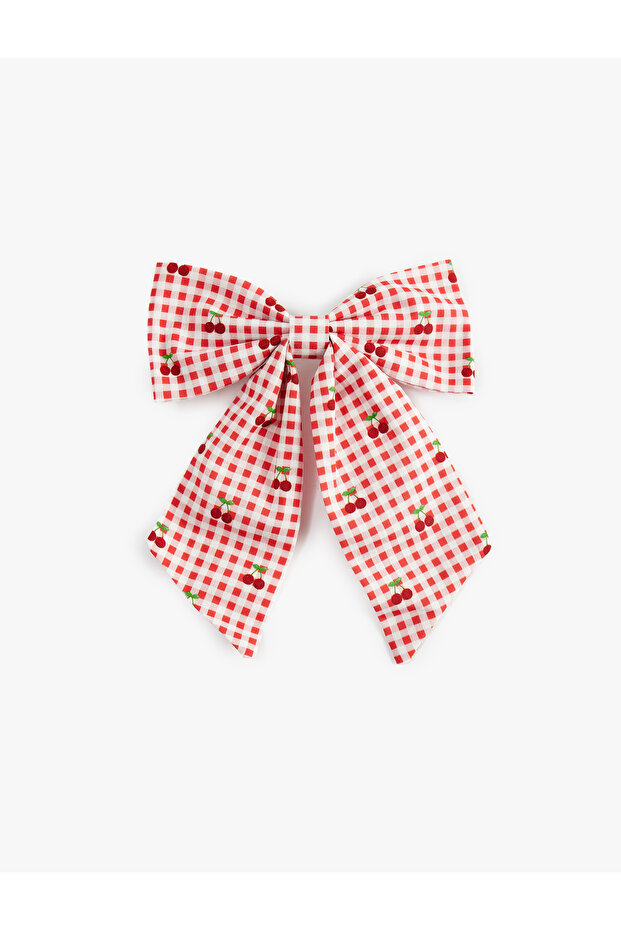 Lemon Patterned Bow Clip Hairpin