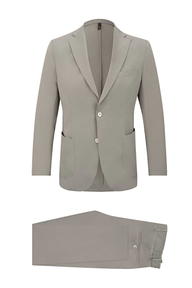 Khaki Suit Slim Fit Suit