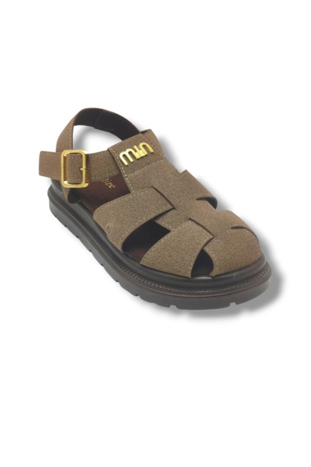 Champs-Elysees K805-26 Suede Buckle Anatomical Sole Women's Sandals