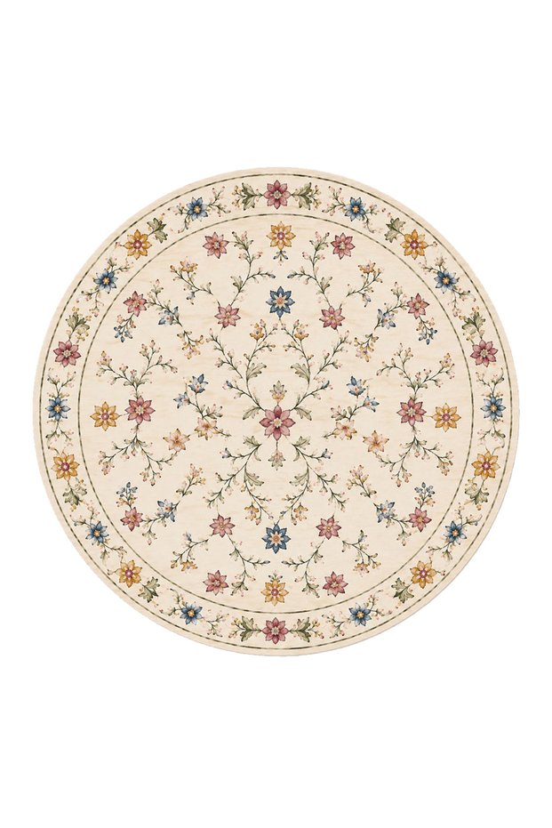 Eta Traditional Patterned Modern Woven Base Decorative Carpet Sdtamor2537