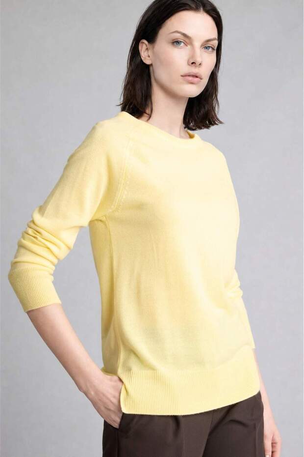 Ultra Soft Relax Fit Crew Neck Basic Sweater I6913Az26Wn