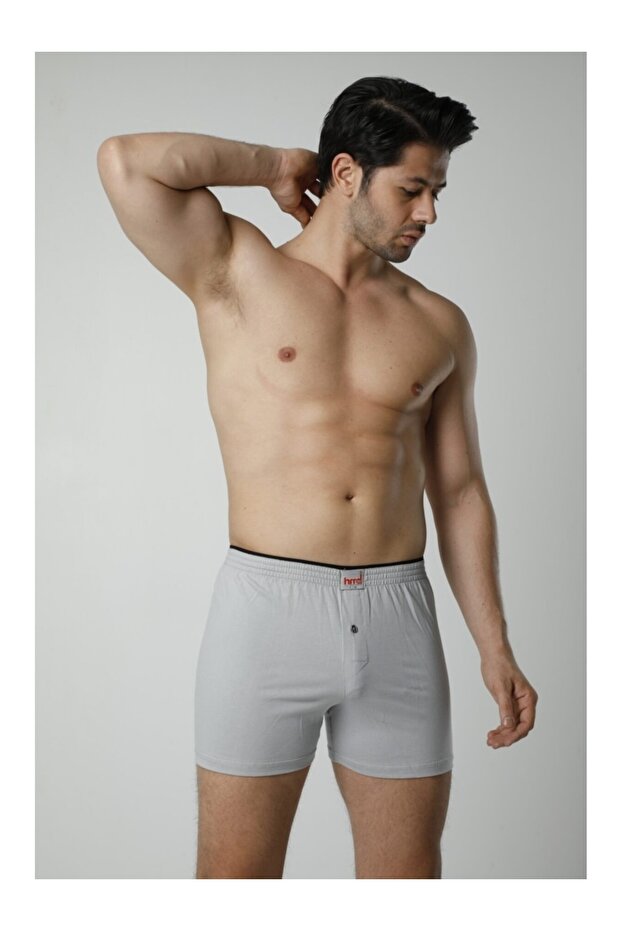 Men's cotton button detailed towel waist 3 pieces boxer 305-306