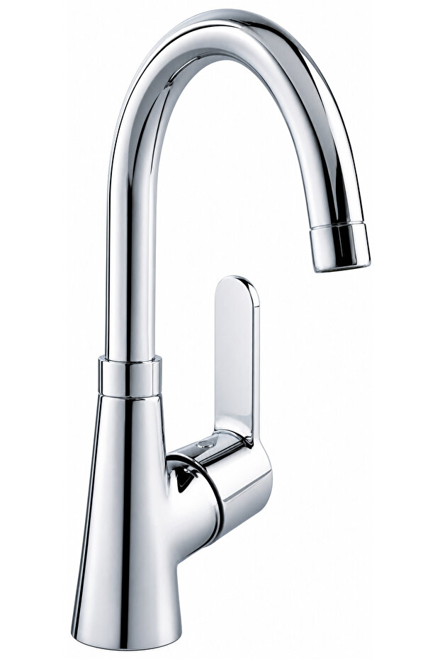 Ceramics Peak Single Lever Basin Mixer (Side Lever)
