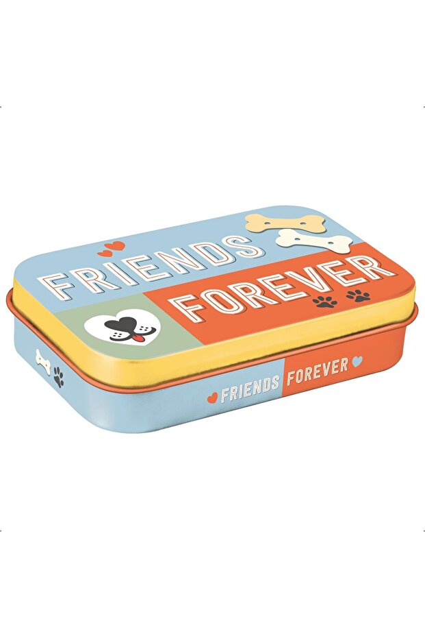 Nostalgic-Art 82203 Retro Treat Box Paw Print – Friends Forever – Gift for Dog Owners