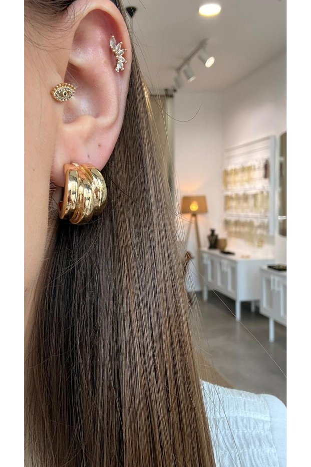 Gold Color Hoop Earrings